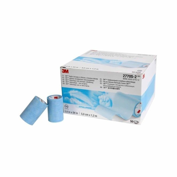 3M Micropore Medical Tape Blue 2 Inch X 1-1/2 Yard Silicone NonSterile, 250PK 2770S-2 - main